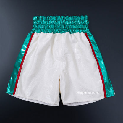 Deluxe♪ Enamel Fabric Boxing Trunks (with enamel lining) [Black / Orange] Men's Adult L-4L Free Shipping Made in Japan