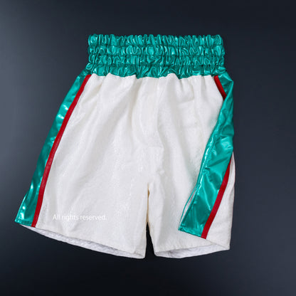 Deluxe♪ Enamel Fabric Boxing Trunks (with enamel lining) [Black / Orange] Men's Adult L-4L Free Shipping Made in Japan